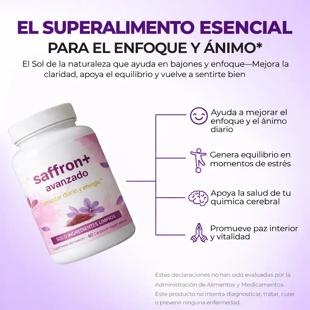 Saffron Advanced® - Menos ruido mental, mas bienestar
