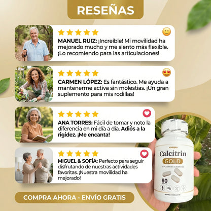 Calcitrin Gold® - Más estabilidad, menos dolor, mejor movimiento - 60 capsulas